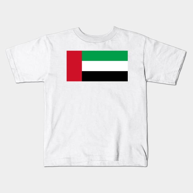 Flag of United Arab Emirates Kids T-Shirt by COUNTRY FLAGS